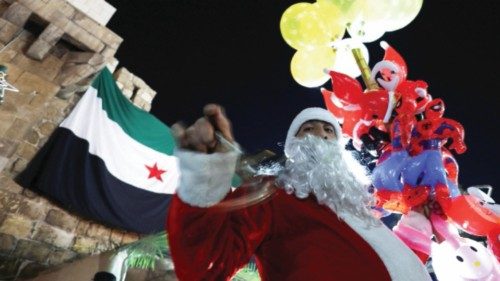A Syrian street vendor dressed as Santa Claus in Damascus, after Syria's Bashar al-Assad was ousted, ... A Syrian street vendor dressed as Santa Claus in Damascus, after Syria's Bashar al-Assad was ousted, ...