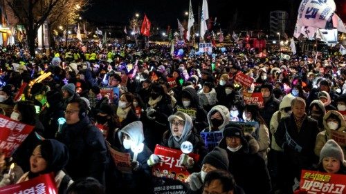 epa11795654 Protesters shout slogans and hold placards during a rally by civic groups calling for ... epa11795654 Protesters shout slogans and hold placards during a rally by civic groups calling for ...