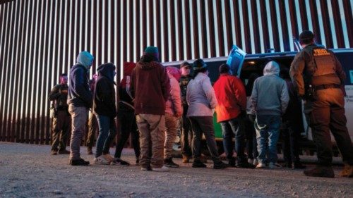 RUBY, ARIZONA - JANUARY 04: Migrants from Mexico and Guatemala are apprehended by U.S. Customs and ... RUBY, ARIZONA - JANUARY 04: Migrants from Mexico and Guatemala are apprehended by U.S. Customs and ...