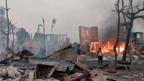 This handout photo taken and released on January 9, 2025 by the Arakan Army (AA) ethnic minority ... This handout photo taken and released on January 9, 2025 by the Arakan Army (AA) ethnic minority ...