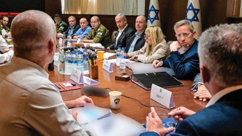 This handout picture released by the Israeli Government Press Office (GPO) shows Prime Minister ...