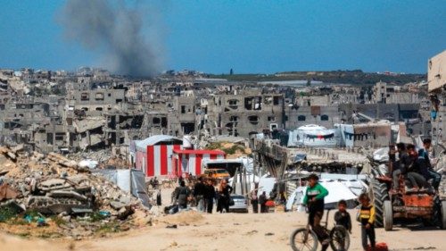 Smoke rises from Israeli bombardment west of Beit Lahia in the northern Gaza Strip on March 24, ...