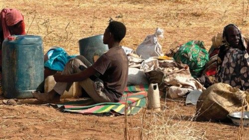 People who fled the Zamzam camp for the internally displaced after it fell under RSF control, rest ... People who fled the Zamzam camp for the internally displaced after it fell under RSF control, rest ...