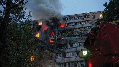 This handout photograph taken and released by the State Emergency Service of Ukraine on May 7, 2025, ... This handout photograph taken and released by the State Emergency Service of Ukraine on May 7, 2025, ...