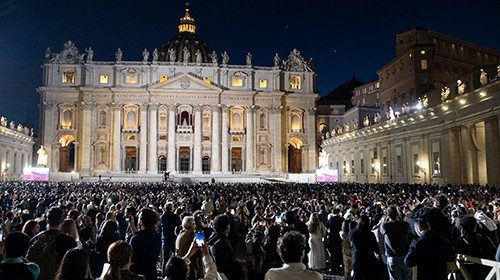 Black smoke from the chimney installed on the roof of the Sistine Chapel during the first day of the ... Black smoke from the chimney installed on the roof of the Sistine Chapel during the first day of the ...