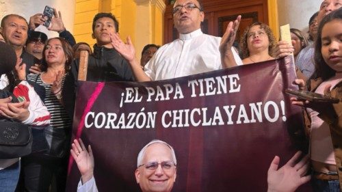 epa12085389 ?A priest speaks to journalists in the cathedral of Chiclayo, Peru, 08 May 2025, as ... epa12085389 ?A priest speaks to journalists in the cathedral of Chiclayo, Peru, 08 May 2025, as ...