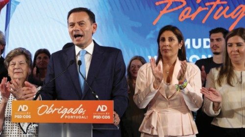 Portugal's Social Democratic Party (PSD) and Democratic Alliance (AD) leader Luis Montenegro speaks ... Portugal's Social Democratic Party (PSD) and Democratic Alliance (AD) leader Luis Montenegro speaks ...