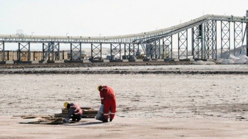 Partial view outside Bolivia's first state-owned lithium carbonate plant in the municipality of ... Partial view outside Bolivia's first state-owned lithium carbonate plant in the municipality of ...