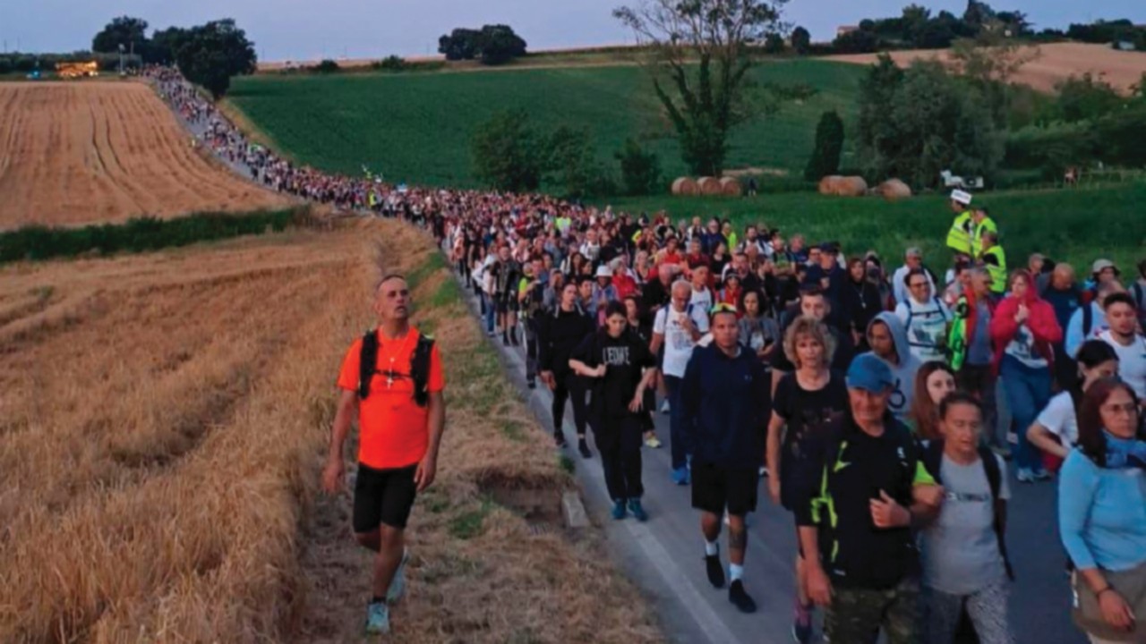  In 70.000 al pellegrinaggio a piedi da Macerata a Loreto  QUO-138