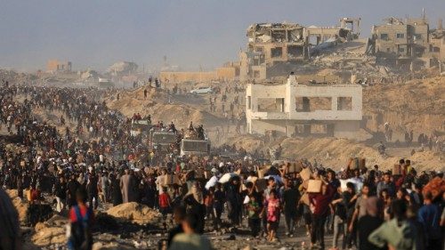 Palestinians gather to receive aid supplies in Beit Lahia, in the northern Gaza Strip, June 16, ... Palestinians gather to receive aid supplies in Beit Lahia, in the northern Gaza Strip, June 16, ...