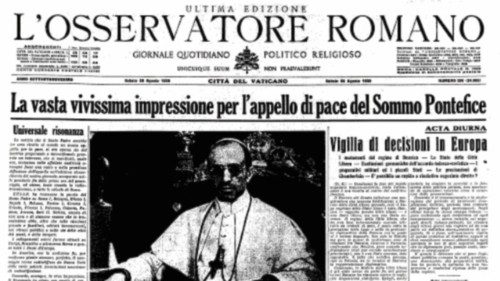 Quelle parole di Papa Pacelli per fermare la guerra QUO-140 Quelle parole di Papa Pacelli per fermare la guerra QUO-140