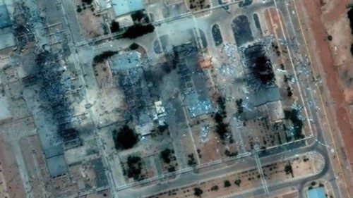 This handout satellite picture provided by Maxar Technologies and taken on June 22, 2025, shows ... This handout satellite picture provided by Maxar Technologies and taken on June 22, 2025, shows ...
