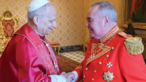 Udienza del Papa al Principe e Gran Maestro del Sovrano Militare Ordine di Malta QUO-143 Udienza del Papa al Principe e Gran Maestro del Sovrano Militare Ordine di Malta QUO-143