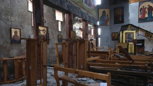 epa12191556 Damage at the scene of a suicide bombing at Mar Elias Church on the outskirts of ... epa12191556 Damage at the scene of a suicide bombing at Mar Elias Church on the outskirts of ...