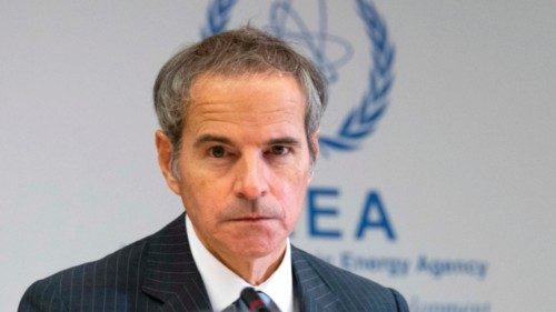 Director General of the International Atomic Energy Agency (IAEA) Rafael Grossi attends an ...