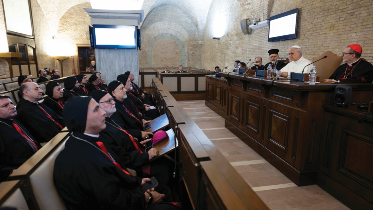  Udienza del Papa al  Sinodo ordinario  dei vescovi della Chiesa Patriarcale  di Antiochia dei Siri  ...