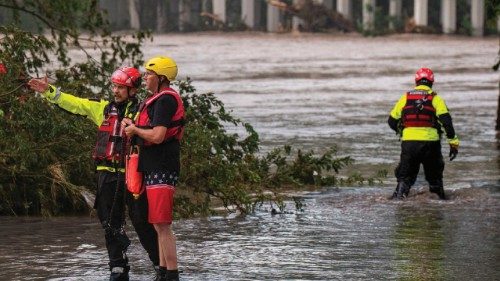 COMFORT, TEXAS - JULY 04: Boerne Search and Rescue teams prepare deployment routes along the ... COMFORT, TEXAS - JULY 04: Boerne Search and Rescue teams prepare deployment routes along the ...
