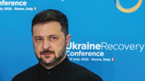 Ukrainian President Volodymyr Zelenskiy attends the two-day Ukraine Recovery Conference (URC2025), ... Ukrainian President Volodymyr Zelenskiy attends the two-day Ukraine Recovery Conference (URC2025), ...