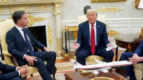 U.S. President Donald Trump and Vice President JD Vance meet with NATO Secretary General Mark Rutte, ... U.S. President Donald Trump and Vice President JD Vance meet with NATO Secretary General Mark Rutte, ...
