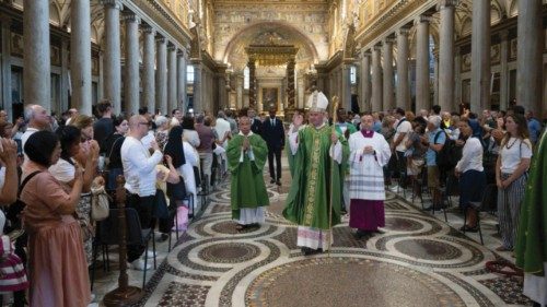  Il cardinale Rolandas Makrickas  ha iniziato il servizio pastorale  come arciprete  di Santa Maria ...