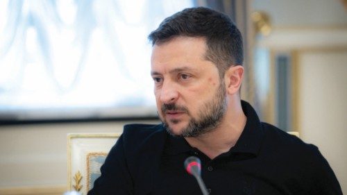 This handout photograph taken and released by the Ukrainian Presidential Press Service on August 20, ... This handout photograph taken and released by the Ukrainian Presidential Press Service on August 20, ...