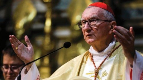 Il Segretario di Stato della Santa Sede, Pietro Parolin, celebra la santa messa della solennita di ...