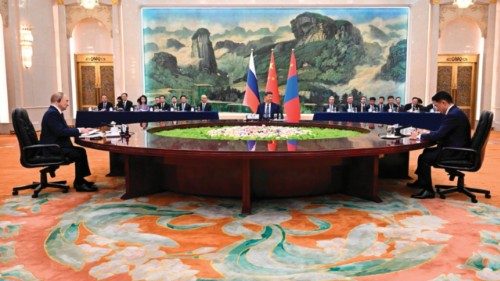epa12344855 (L-R) Russian President Vladimir Putin, Chinese President Xi Jinping and Mongolian ... epa12344855 (L-R) Russian President Vladimir Putin, Chinese President Xi Jinping and Mongolian ...