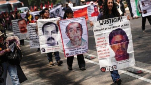 Demonstrators and relatives of missing persons hold a protest to mark the International Day of the ... Demonstrators and relatives of missing persons hold a protest to mark the International Day of the ...