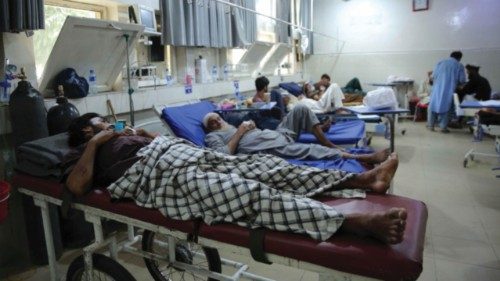 epa12349684 People affected by the earthquake receive treatment at a hospital in Jalalabad, ... epa12349684 People affected by the earthquake receive treatment at a hospital in Jalalabad, ...