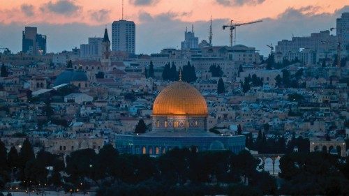 A general view taken on September 23, 2020 from the Mount of Olives shows Jerusalem's Old City with ...