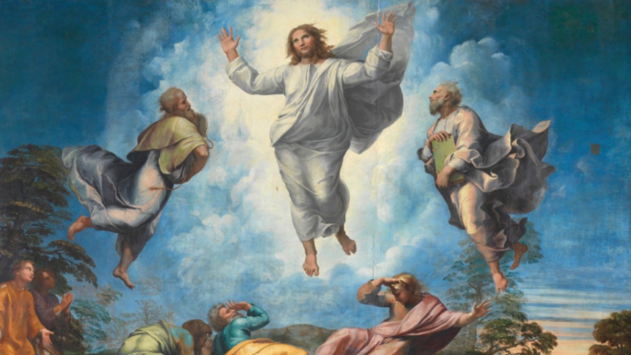 Raffaello Sanzio (1483-1520), La Trasfigurazione, olio su tavola, 1518-20, Musei Vaticani, ...
