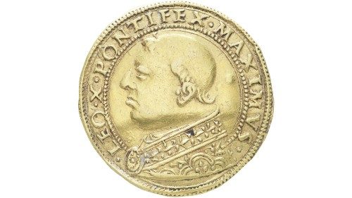 ©[1514] Moeda de 2 ½ ducados de Leão X Biblioteca apostólica vaticana
