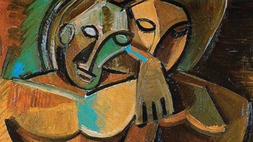 Pablo Picasso «Amizade»  (1908, detalhe)