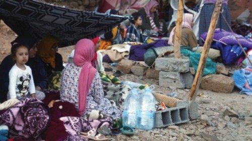 People camp on the roadside in the aftermath of a deadly earthquake in Imgdal, Morocco, September ... People camp on the roadside in the aftermath of a deadly earthquake in Imgdal, Morocco, September ...