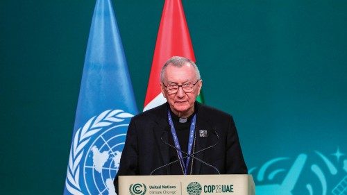 Vatican's Secretary of State Cardinal Pietro Parolin speaks during the High-Level Segment for Heads ... Vatican's Secretary of State Cardinal Pietro Parolin speaks during the High-Level Segment for Heads ...