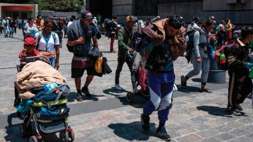 Venezuelan and Central American migrants arrive at the sanctuary of the Basilica of Guadalupe in ... Venezuelan and Central American migrants arrive at the sanctuary of the Basilica of Guadalupe in ...