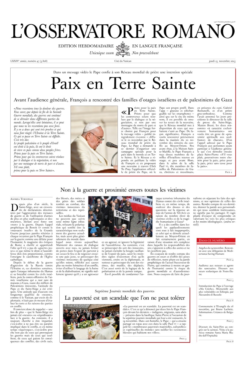 Edition hebdomadaire
