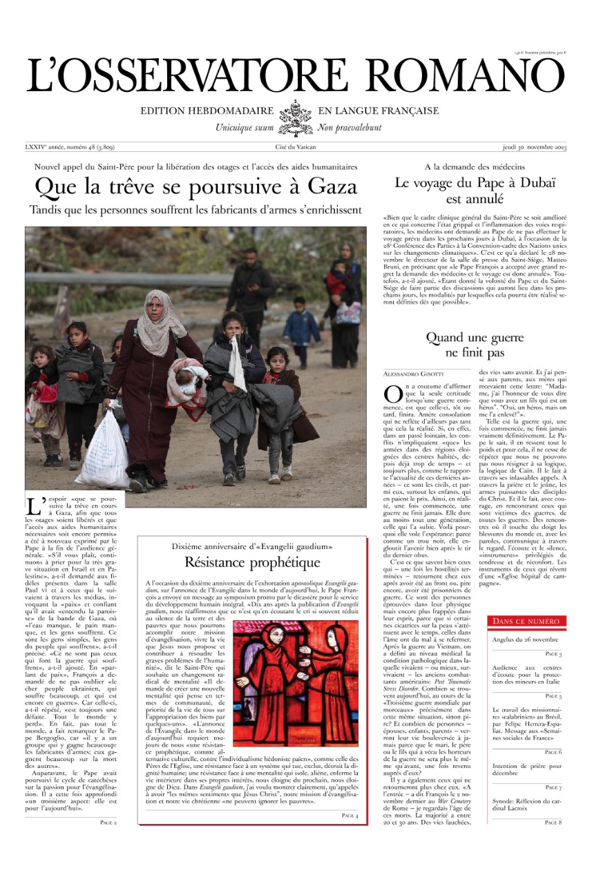 Edition hebdomadaire