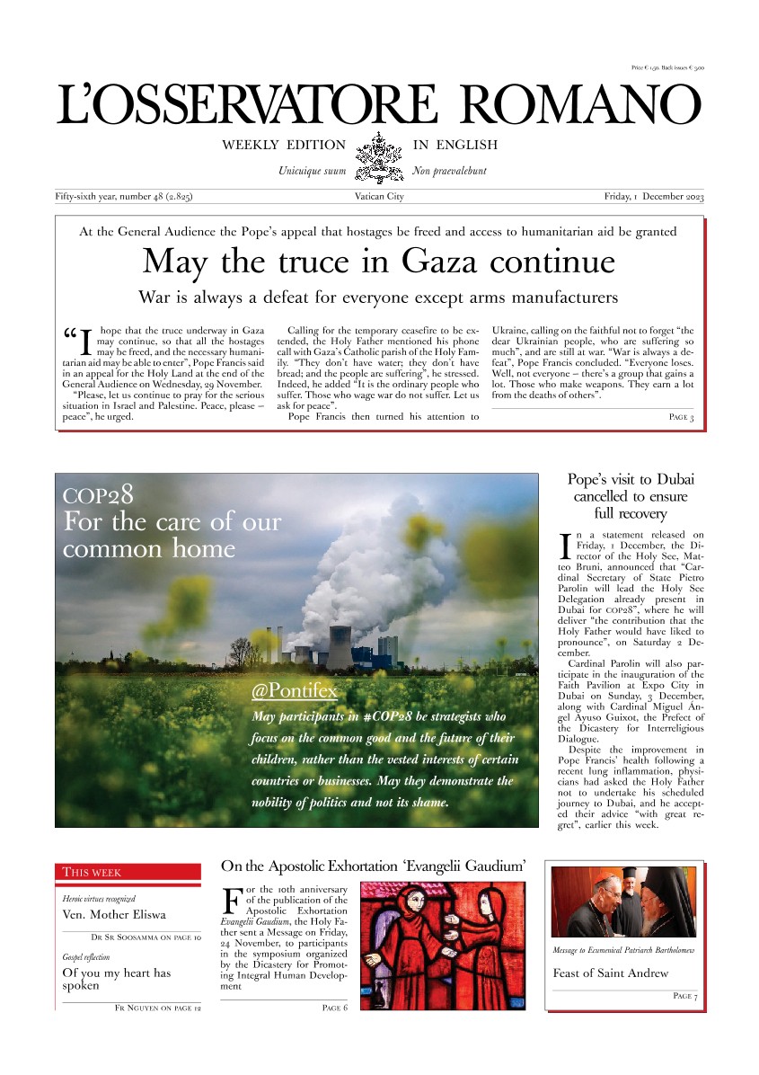Weekly edition in English