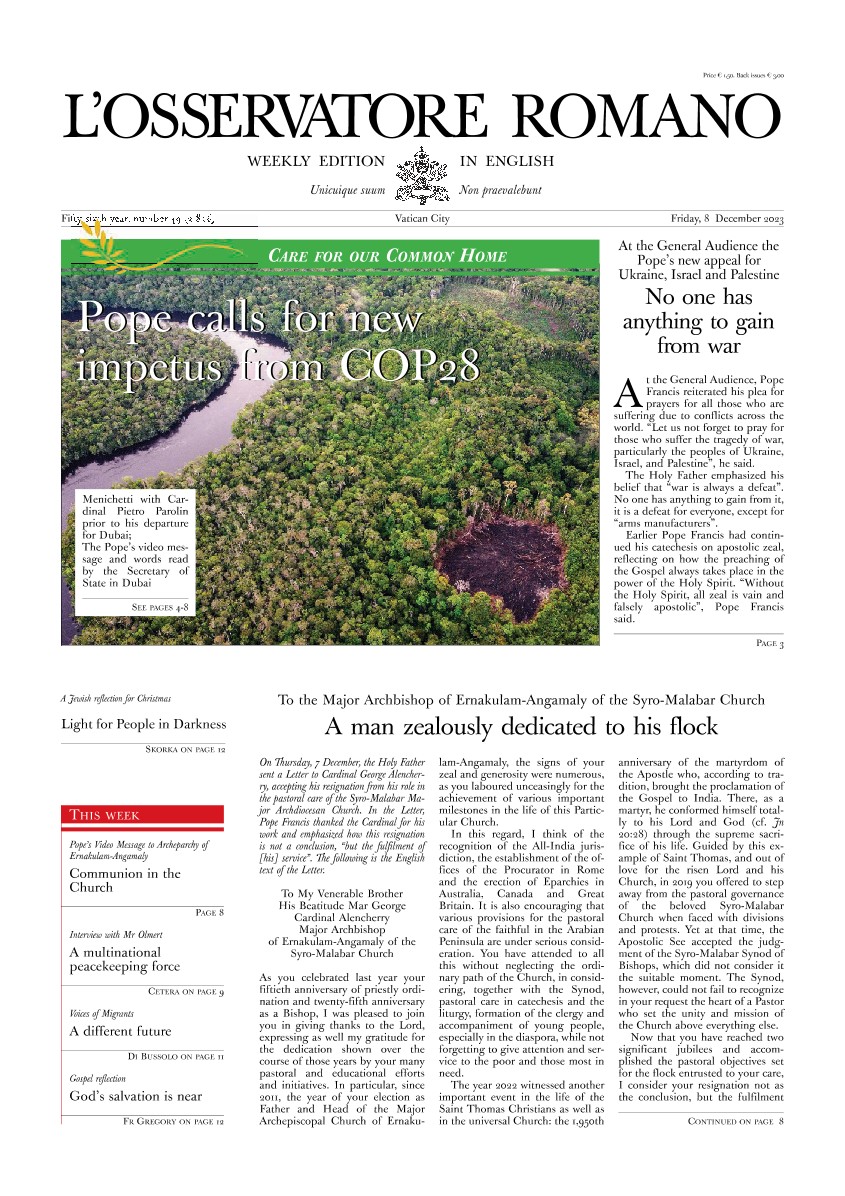 Weekly edition in English