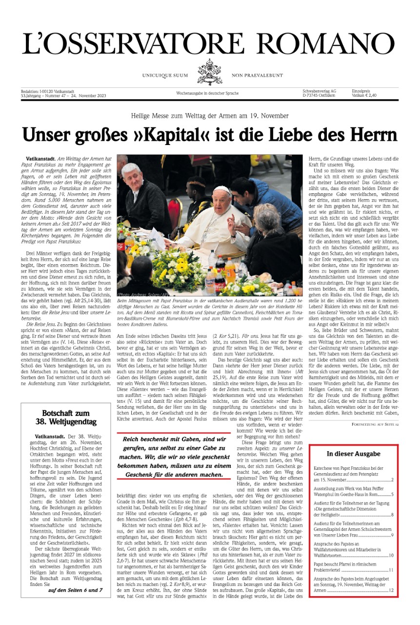 Wochenausgabe