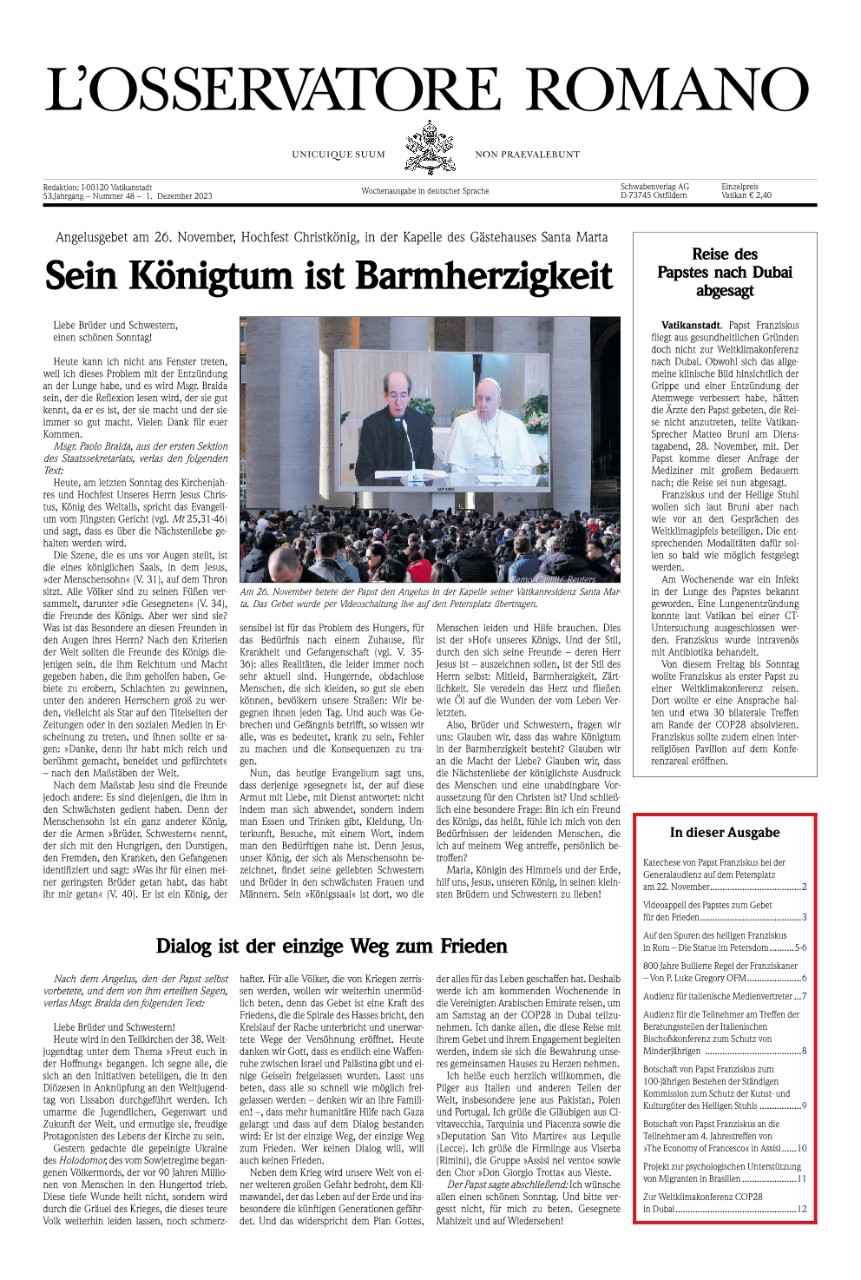 Wochenausgabe