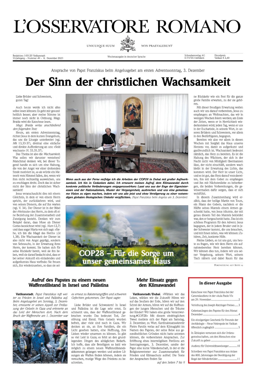 Wochenausgabe