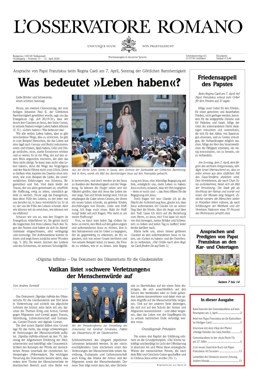 Wochenausgabe