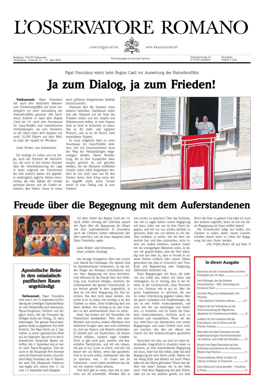 Wochenausgabe