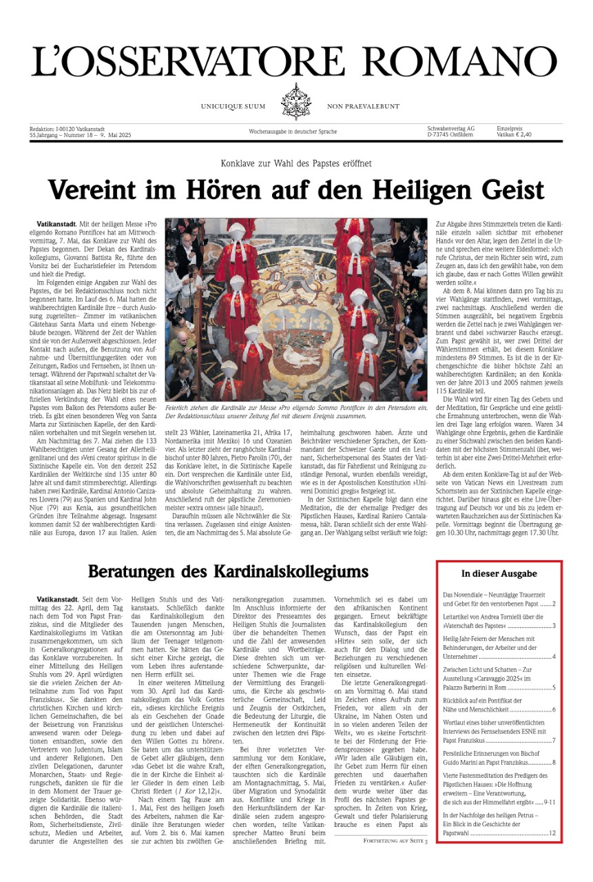 Wochenausgabe