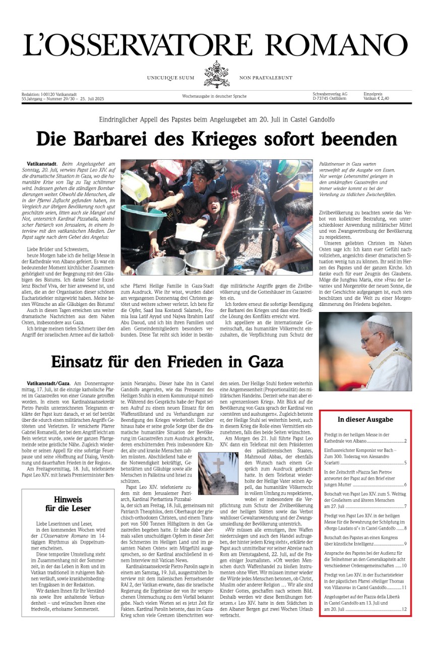 Wochenausgabe